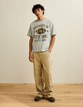 AE Boxy Fit Notre Dame Graphic T-Shirt - Gray Heather