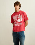 AE Boxy Fit Alabama Crimson Tide Graphic T-Shirt - Red