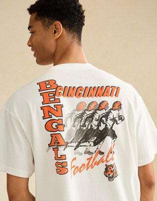 NFL Boxy Fit Cincinnati Bengals Graphic T-Shirt - Air White