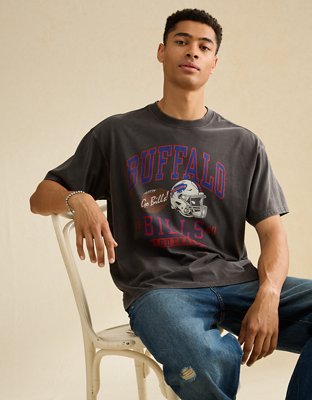 NFL Boxy Fit Buffalo Bills Graphic T-Shirt - Black