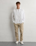 AE Flex Lived-In Athletic Fit Khaki Pant - Light Khaki
