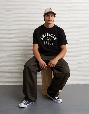 AE Standard Fit Graphic T-Shirt - Black