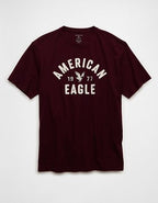 AE Standard Fit Graphic T-Shirt - Burgundy