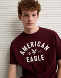 AE Standard Fit Graphic T-Shirt - Burgundy