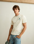 AE Standard Fit Graphic Logo T-Shirt - Bone Khaki