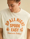 AE Standard Fit Halloween Graphic T-Shirt - Bone Khaki