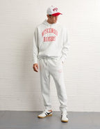 AE 24/7 Wisconsin Badgers Graphic Jogger - Heather Frost
