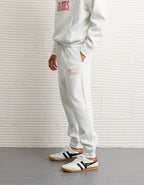 AE 24/7 Wisconsin Badgers Graphic Jogger - Heather Frost