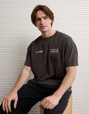 Oracle Red Bull Racing x AE Boxy Fit Graphic T-Shirt - Dusted Slate