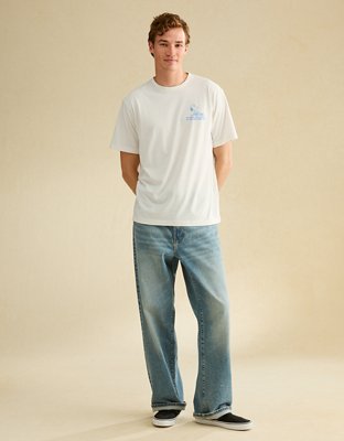 AE Standard Fit Snoopy Graphic T-Shirt - White