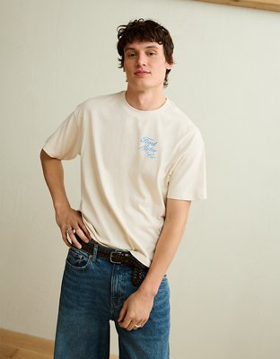 AE Boxy Fit Ford Graphic T-Shirt - White