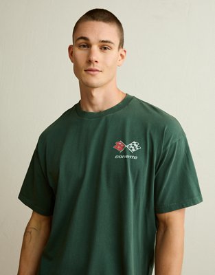 AE Boxy Fit Corvette Graphic T-Shirt - Green