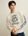 AE Boxy Fit Long Sleeve Camaro Thermal Graphic T-Shirt - Cream
