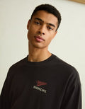AE Boxy Fit Long Sleeve Miller Thermal Graphic T-Shirt - Dusted Slate