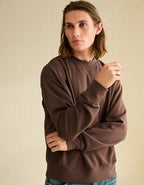 AE Lightweight Logo Sweatshirt - Dark Brown