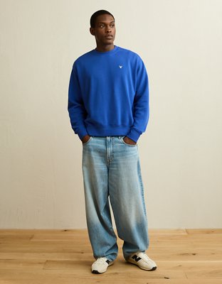 AE Lightweight Logo Sweatshirt - Cobalt