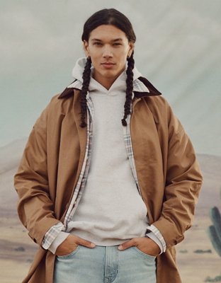 AE Laidback Luxe Heavyweight Hoodie - Heather Frost
