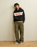 AE Laidback Luxe Coca-Cola Graphic Hoodie - Washed Black