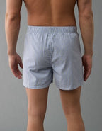 AEO Men's Striped Stretch Boxer Short - Blue