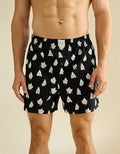 AEO Men's Halloween Stretch Cotton Boxer Short - Black Magic
