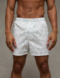AEO Men's Snoopy Stretch Cotton Boxer Short - White