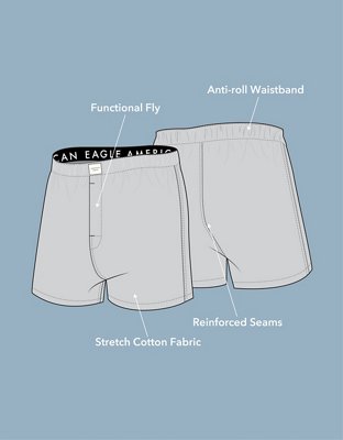 AEO Men's Stretch Boxer Short 5-Pack - Multi