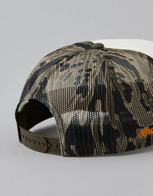 AE Bronco Camo Trucker Hat - Camo Green