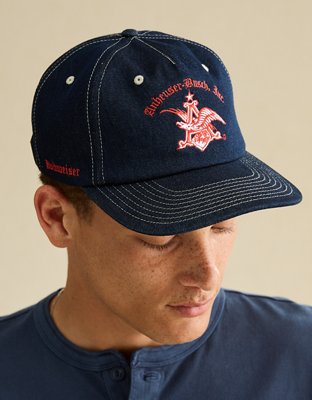AE Anheuser Busch Denim Retro Hat - Navy