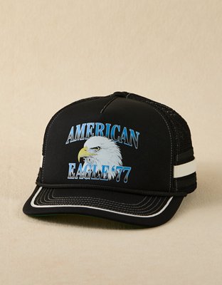 AE Eagle Trucker Hat - Black