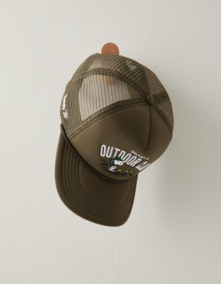AE Snoopy Trucker Hat - Olive Moss