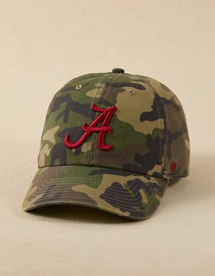 '47 Alabama Crimson Tide Clean Up Baseball Hat - Camo Green