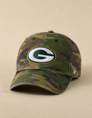 '47 Green Bay Packers Clean Up Baseball Hat - Camo Green