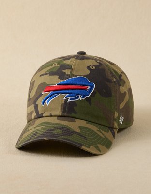 '47 Buffalo Bills Clean Up Baseball Hat - Camo Green