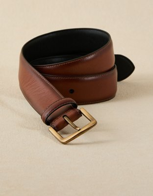 AE Leather Dress Belt - Brown