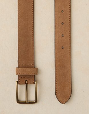 AE Casual Suede Leather Belt - Tan