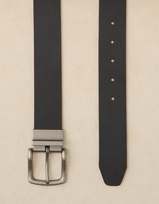 AE Reversible Leather Belt - Black