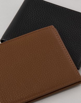 AE Leather Bifold Wallet - Brown