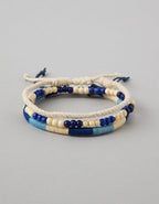 AE Beaded & Braided Bracelet 3-Pack - Navy