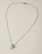 AEO Faux Turquoise Surplus Necklace - Silver