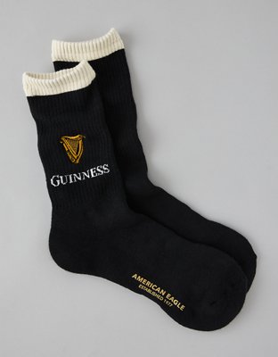 AE Guinness Graphic Crew Socks - Black