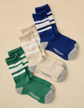 AE Retro Stripe Crew Socks 3-Pack - White
