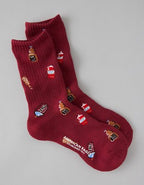 AE Graphic Crew Socks - Red