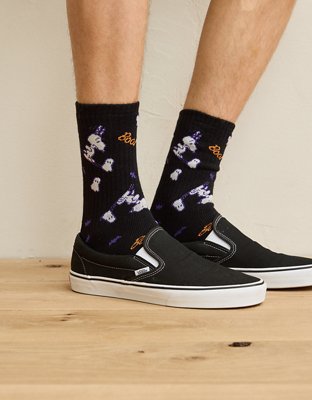 AE Snoopy Halloween Crew Socks - Black