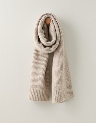 AE Shaker Stitch Scarf - Cream