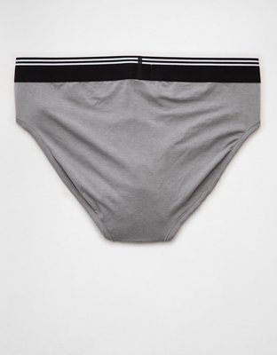 AEO Men's Ultra Soft Brief - Dark Gray
