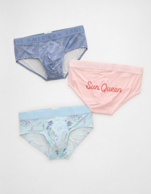 AEO Pride Men's Ultra Soft Brief 3-Pack - Multi