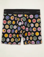 AEO Men's Drinks 6" Classic Boxer Brief - Black Charcoal