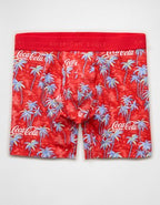 AEO Men's Coca-Cola 6" Classic Cotton Boxer Brief - Red Sand
