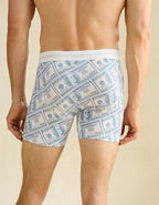AEO Men's Dollar Bills 6" Classic Boxer Brief - White