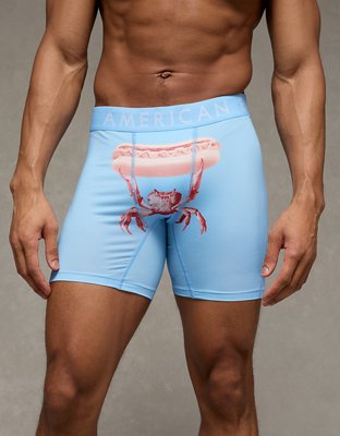 AEO Men's Food 6" Flex Boxer Brief - Ocean Sky